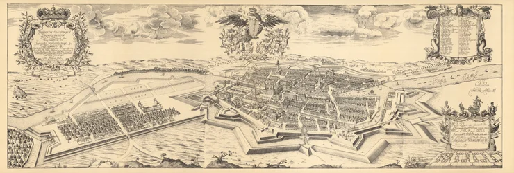 Map of Berlin and Coelln, 1688